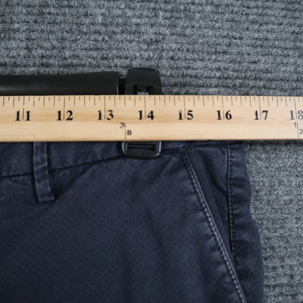 Hugo Boss Chino Pants Men 32x32 Slim Fit Comfort Stretch Navy Blue Office Casual